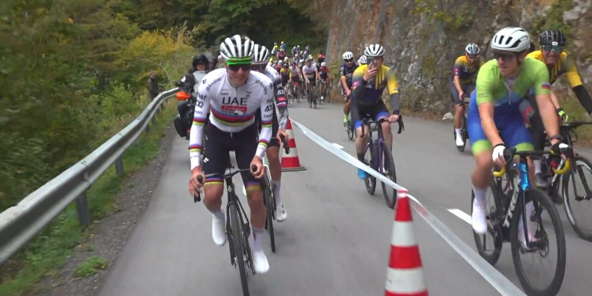 Hij is dan toch te kloppen: Pogacar bijt in eigen challenge tanden stuk op 40-jarige Brit