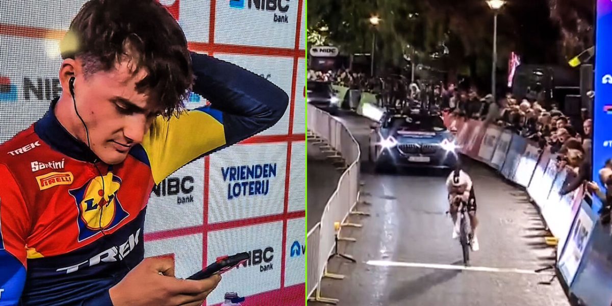 Met een fractie van een seconde: Ethan Hayter doorprikt stuntzege van neefje van Michael Rogers in Tour of Holland