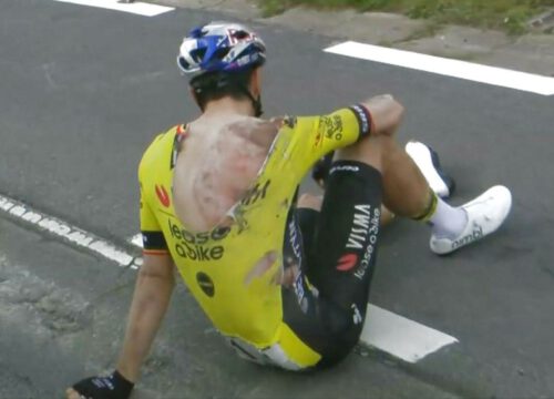 Van Aert mist Ronde van Vlaanderen: gebroken sleutelbeen en ribben