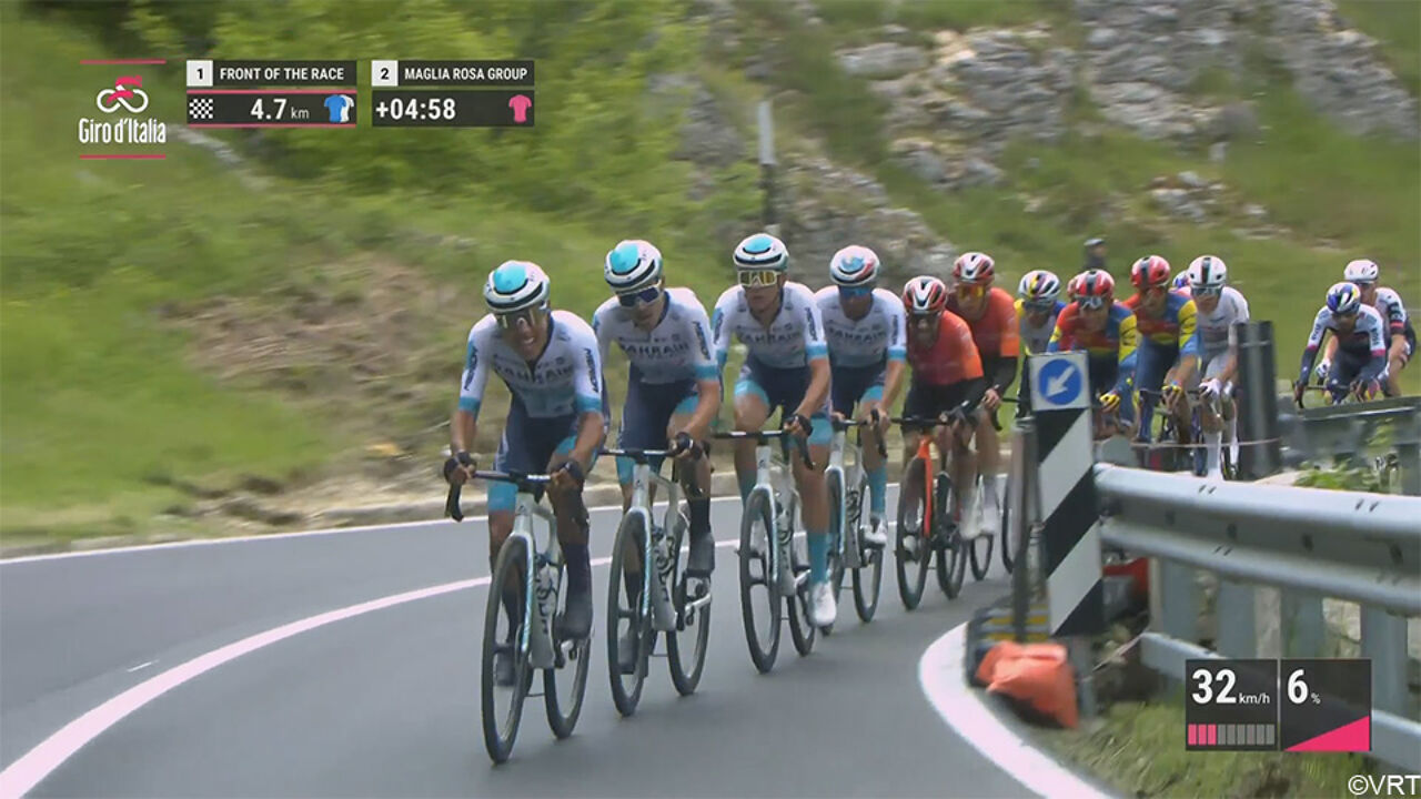 LIVE Giro: favorieten strijden voor ritzege en roze trui op slotklim, Wout van Aert lost