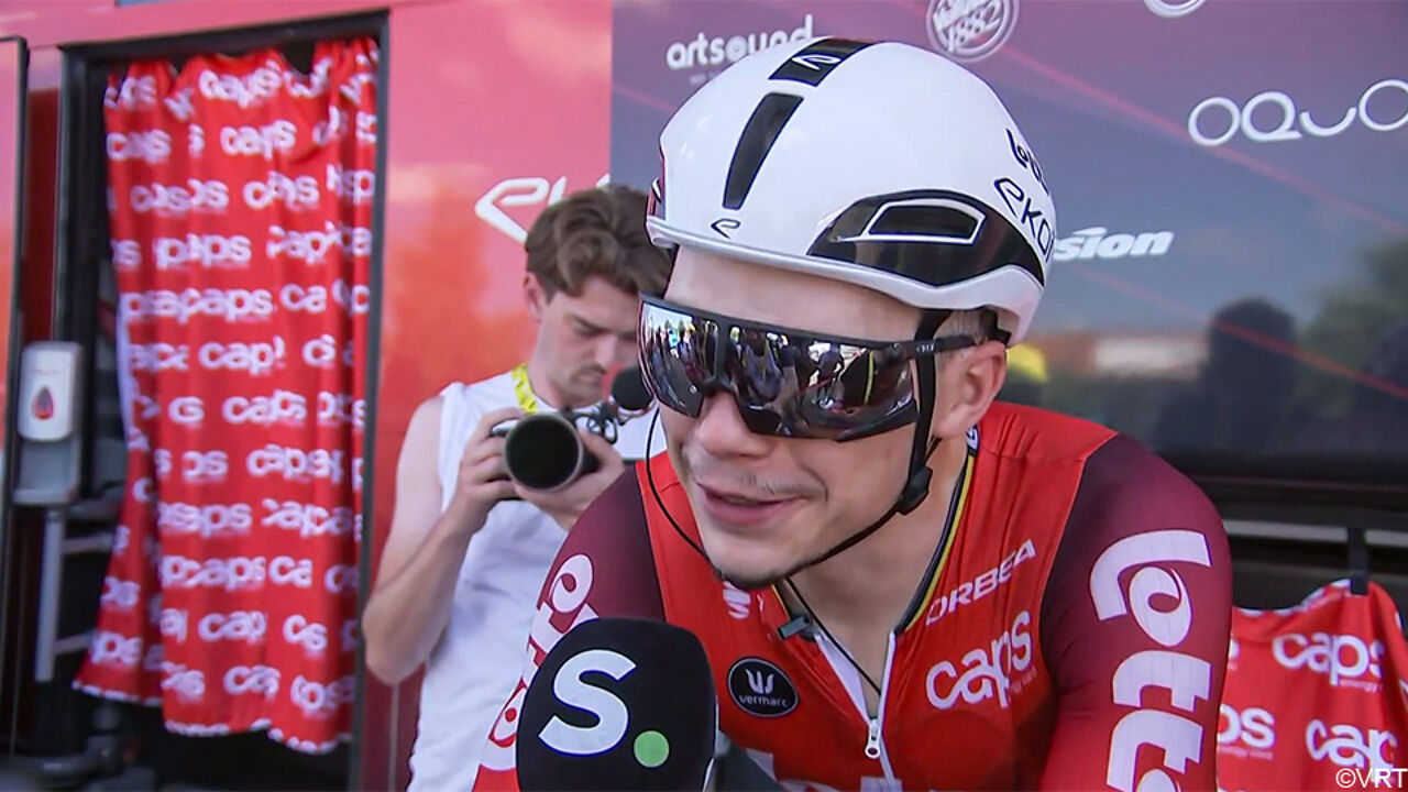 "Minder brave" Arnaud De Lie sprint naar 5e plek: "Dit is goed voor mijn vertrouwen en dat van mijn ploegmaats"