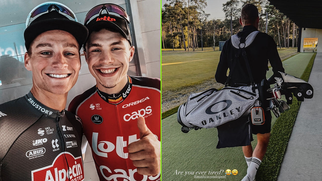 "Ben jij ooit moe?": Mathieu van der Poel spoelt nipte Renewi-nederlaag meteen door met potje golf