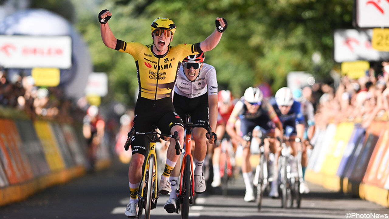 Met een machtige eindsprint: Visma-talent Matthew Brennan overbluft alles en iedereen in de Ronde van Polen