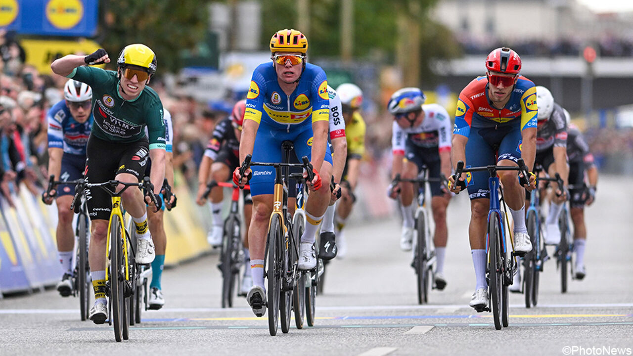 Wout van Aert loodst Matthew Brennan naar winst in Duitse slotrit, Søren Wærenskjold is eindwinnaar