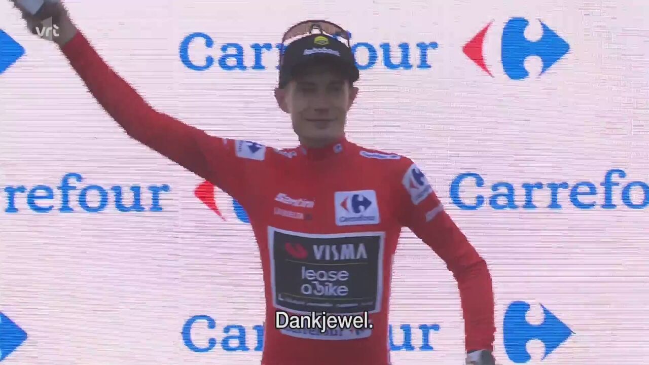 Vingegaard schiet ondanks val meteen raak in de Vuelta